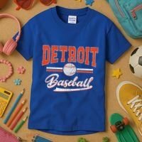 Detroit Baseball Kids T-Shirt thumb 3