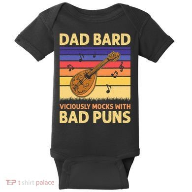 Dad Bard DnD Baby Bodysuit