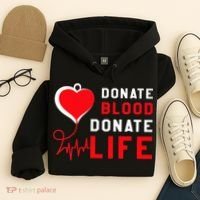 Donate Blood Donate Life World Blood Awareness Hoodie thumb 4