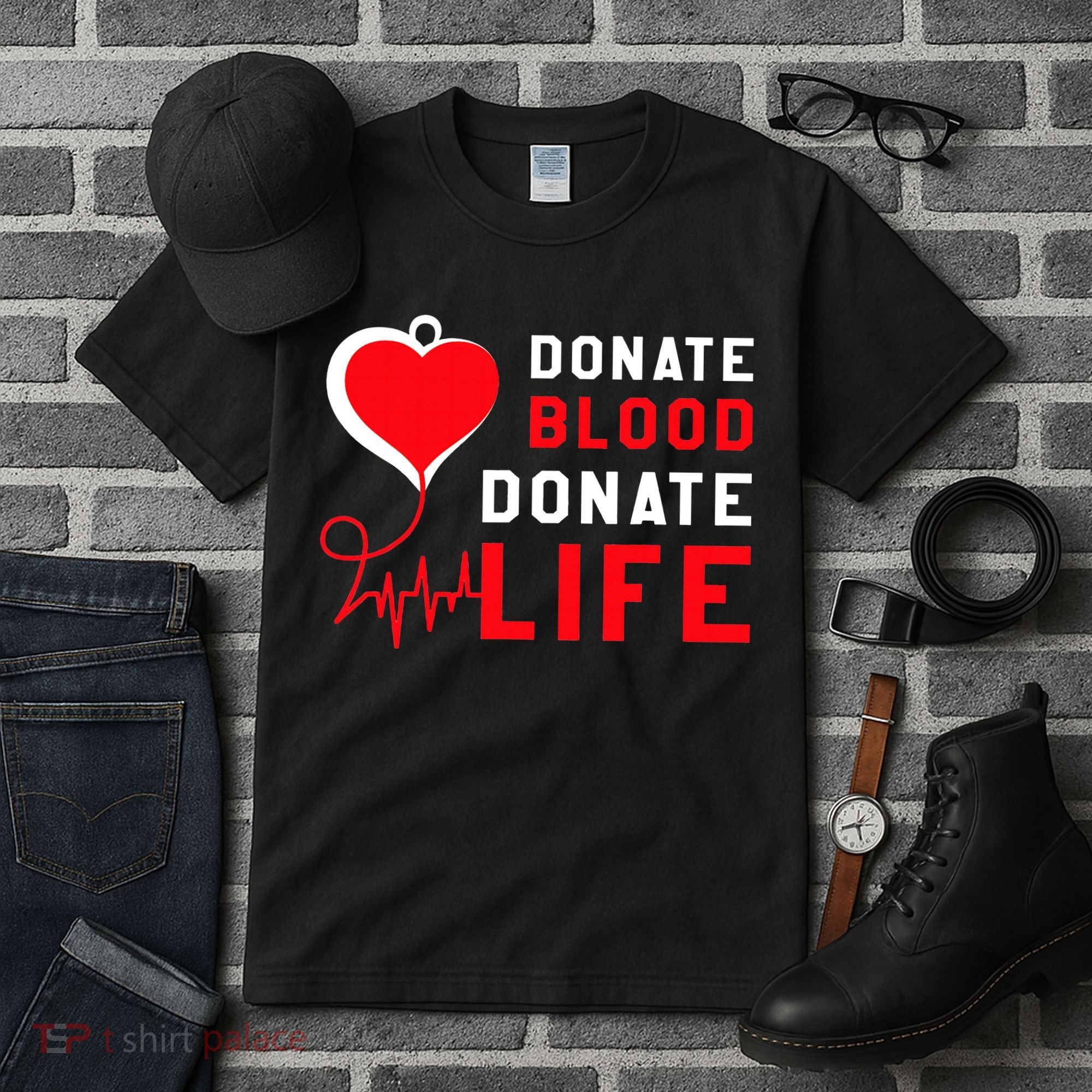 Donate Blood Donate Life World Blood Awareness Tall T-Shirt