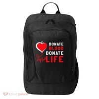 Donate Blood Donate Life World Blood Awareness City Backpack thumb 0