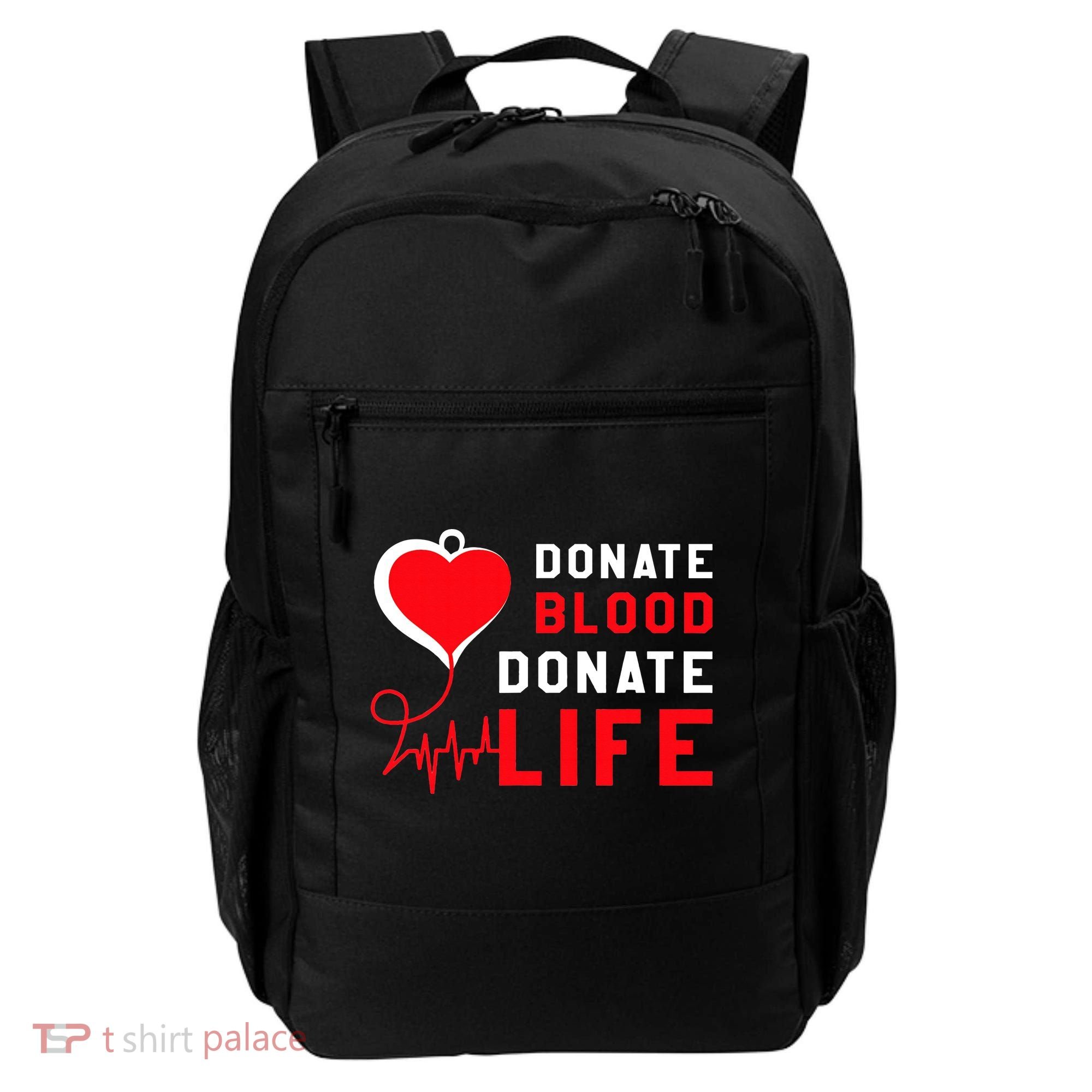 Donate Blood Donate Life World Blood Awareness Backpack