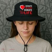 Donate Blood Donate Life World Blood Awareness Bucket Hat thumb 3