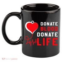 Donate Blood Donate Life World Blood Awareness 11oz C Handle Ceramic Mug thumb 2