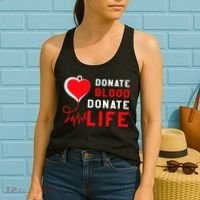 Donate Blood Donate Life World Blood Awareness Women's Tank Top thumb 2