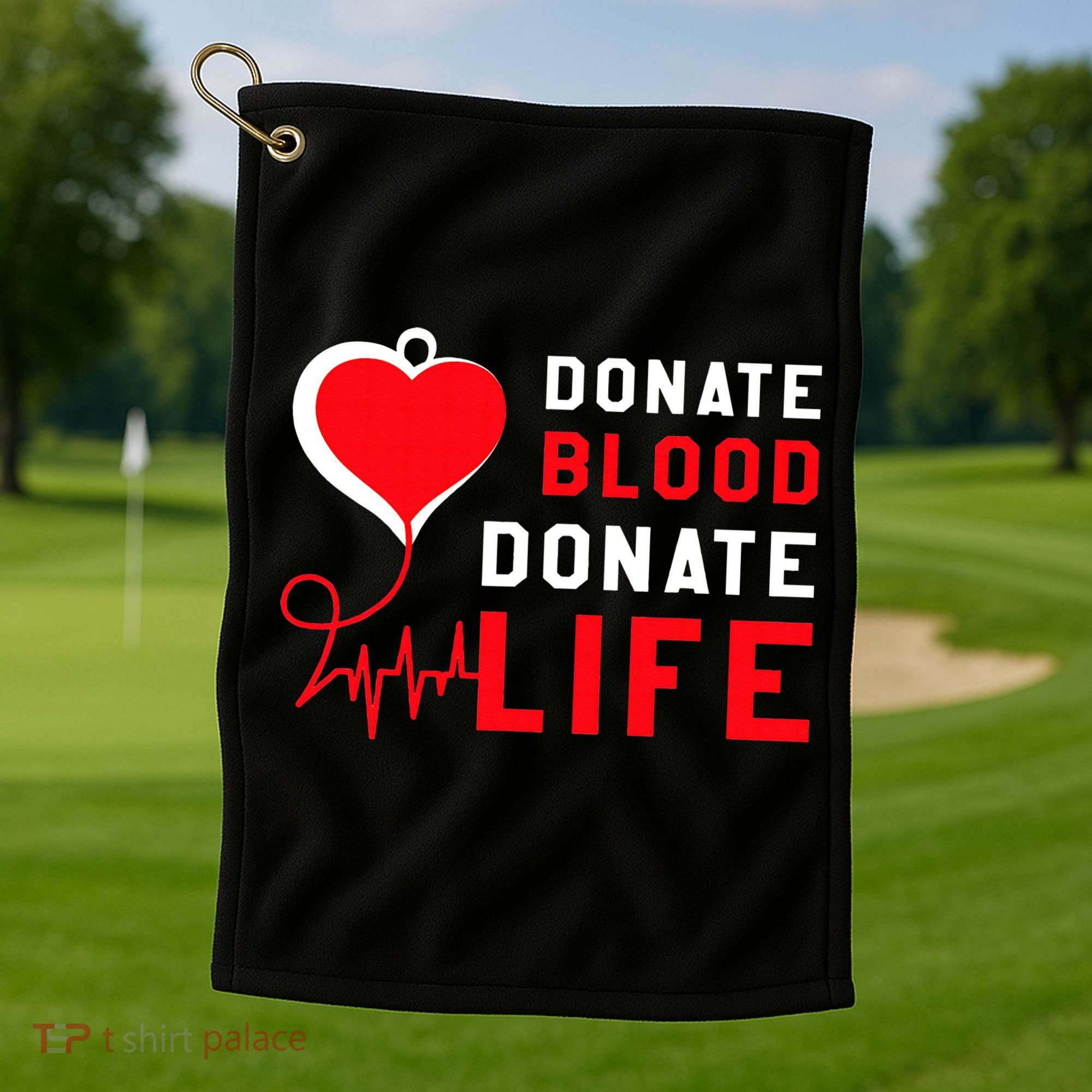 Donate Blood Donate Life World Blood Awareness Golf Towel