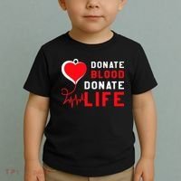 Donate Blood Donate Life World Blood Awareness Toddler T-Shirt thumb 2