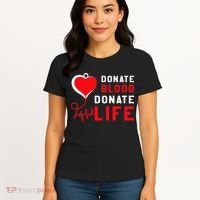 Donate Blood Donate Life World Blood Awareness Women's T-Shirt thumb 4