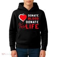Donate Blood Donate Life World Blood Awareness Kids Hoodie thumb 4
