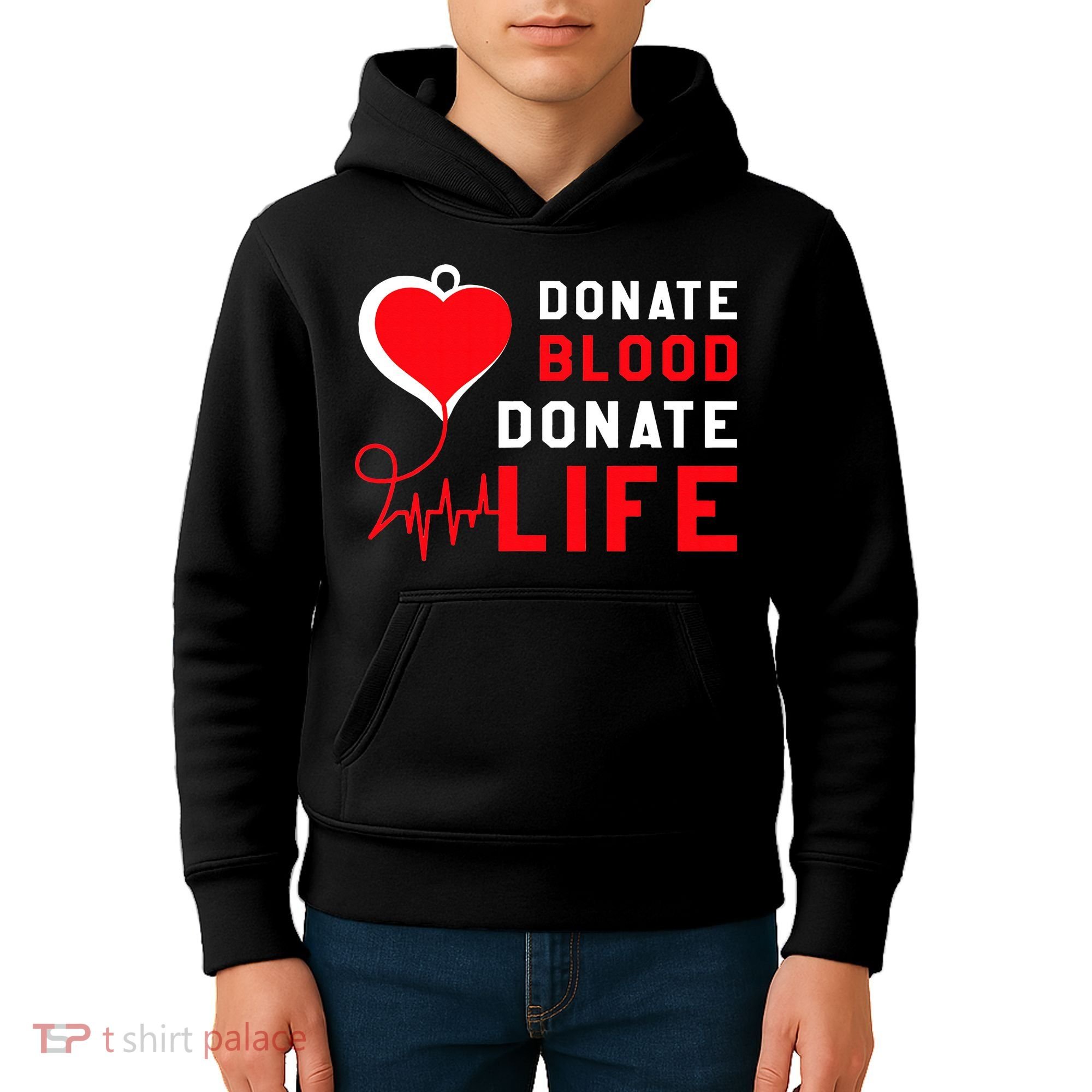 Donate Blood Donate Life World Blood Awareness Kids Hoodie