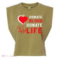 Donate Blood Donate Life World Blood Awareness Garment-Dyed Women's Muscle Tee thumb 0
