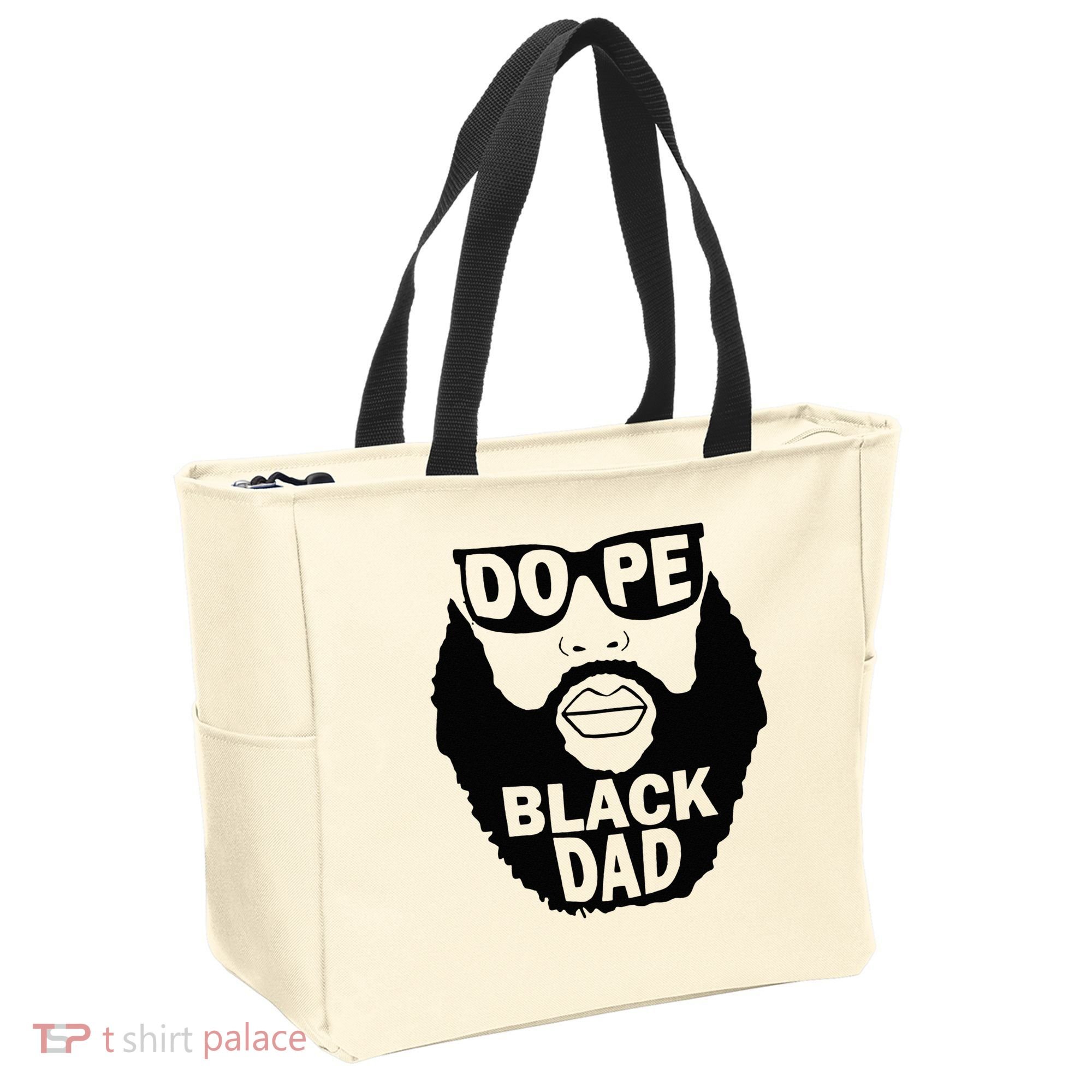 Dope Black Dad Gift Fathers Day Tote Bag