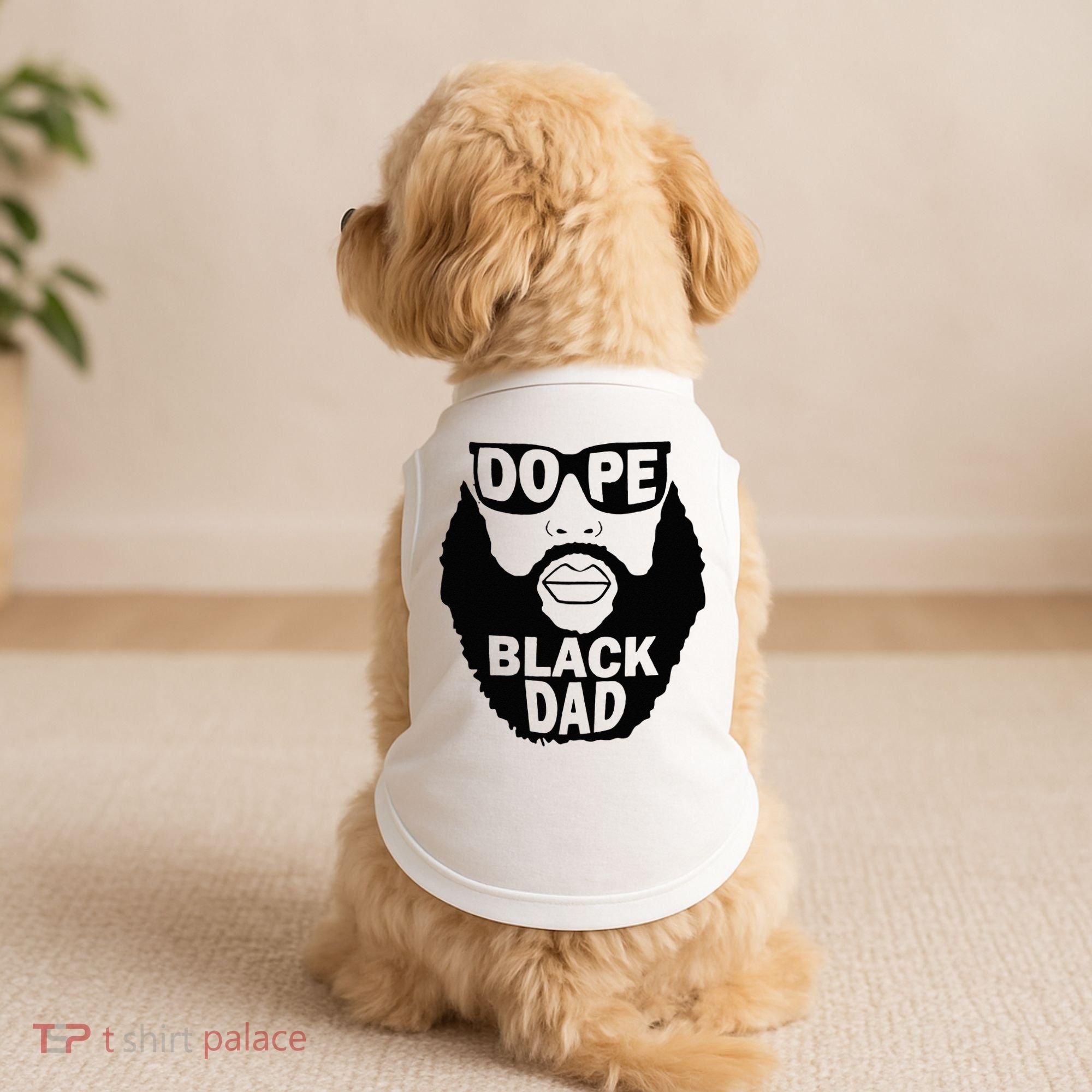 Dope Black Dad Gift Fathers Day Doggie Tank