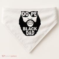 Dope Black Dad Gift Fathers Day USA-Made Doggie Bandana thumb 0