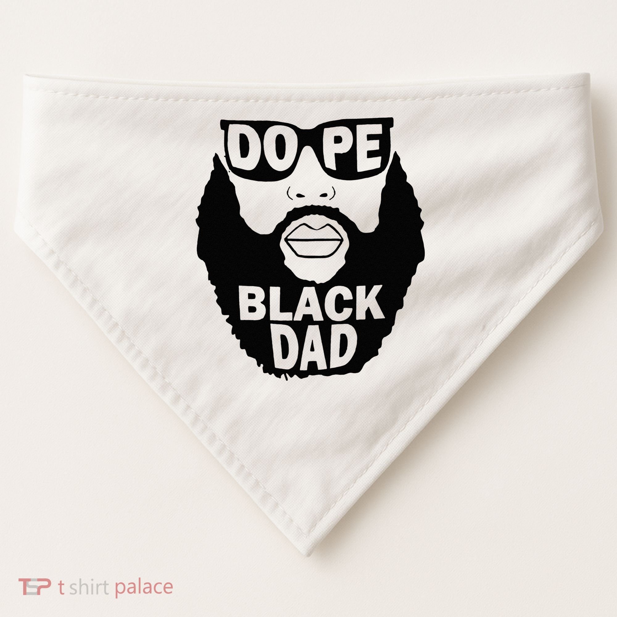 Dope Black Dad Gift Fathers Day USA-Made Doggie Bandana