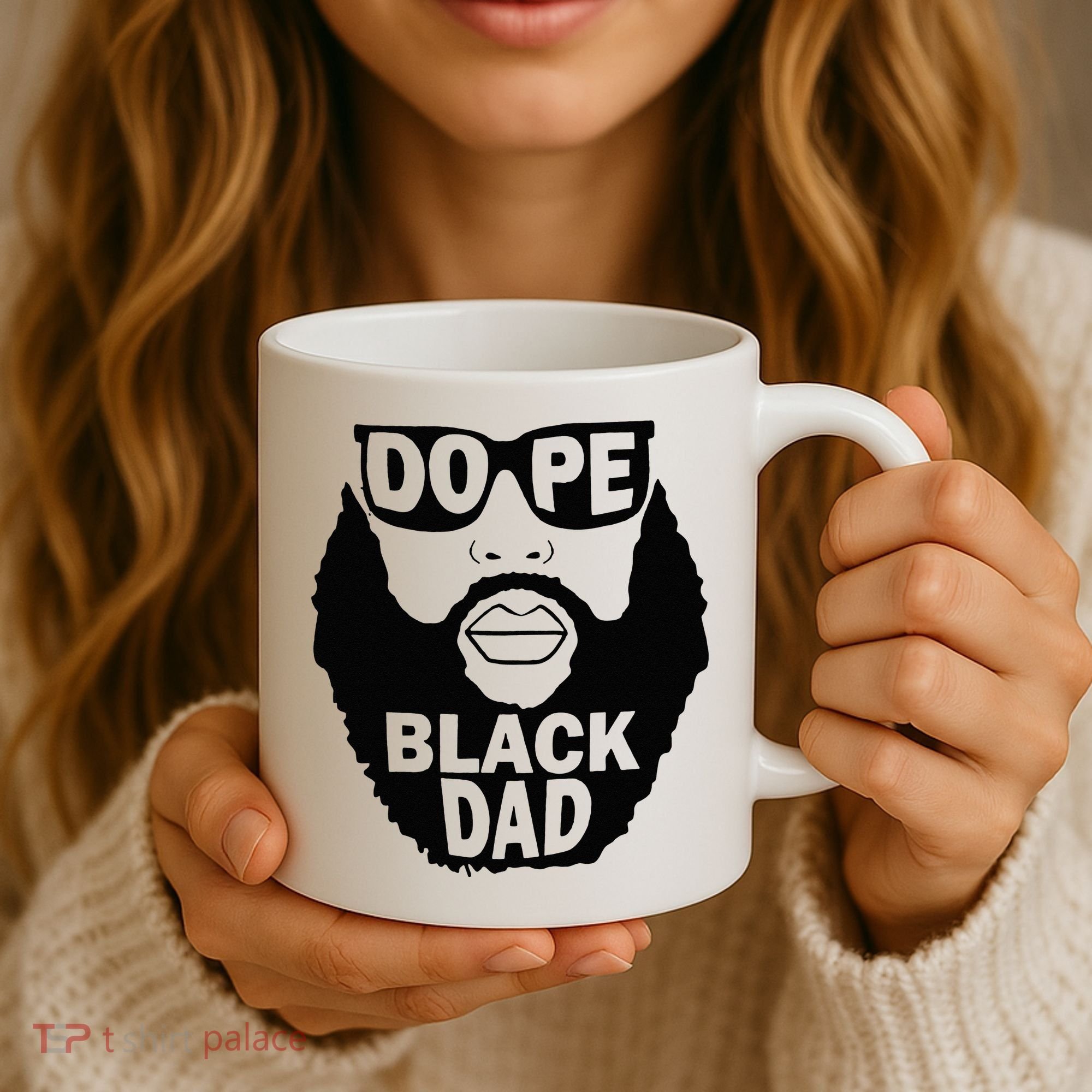 Dope Black Dad Gift Fathers Day Coffee Mug