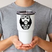 Dope Black Dad Gift Fathers Day Tumbler thumb 2