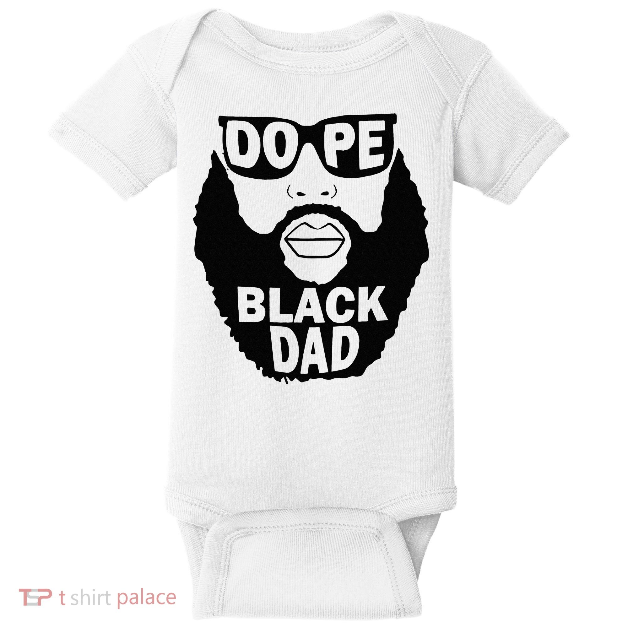 Dope Black Dad Gift Fathers Day Baby Bodysuit