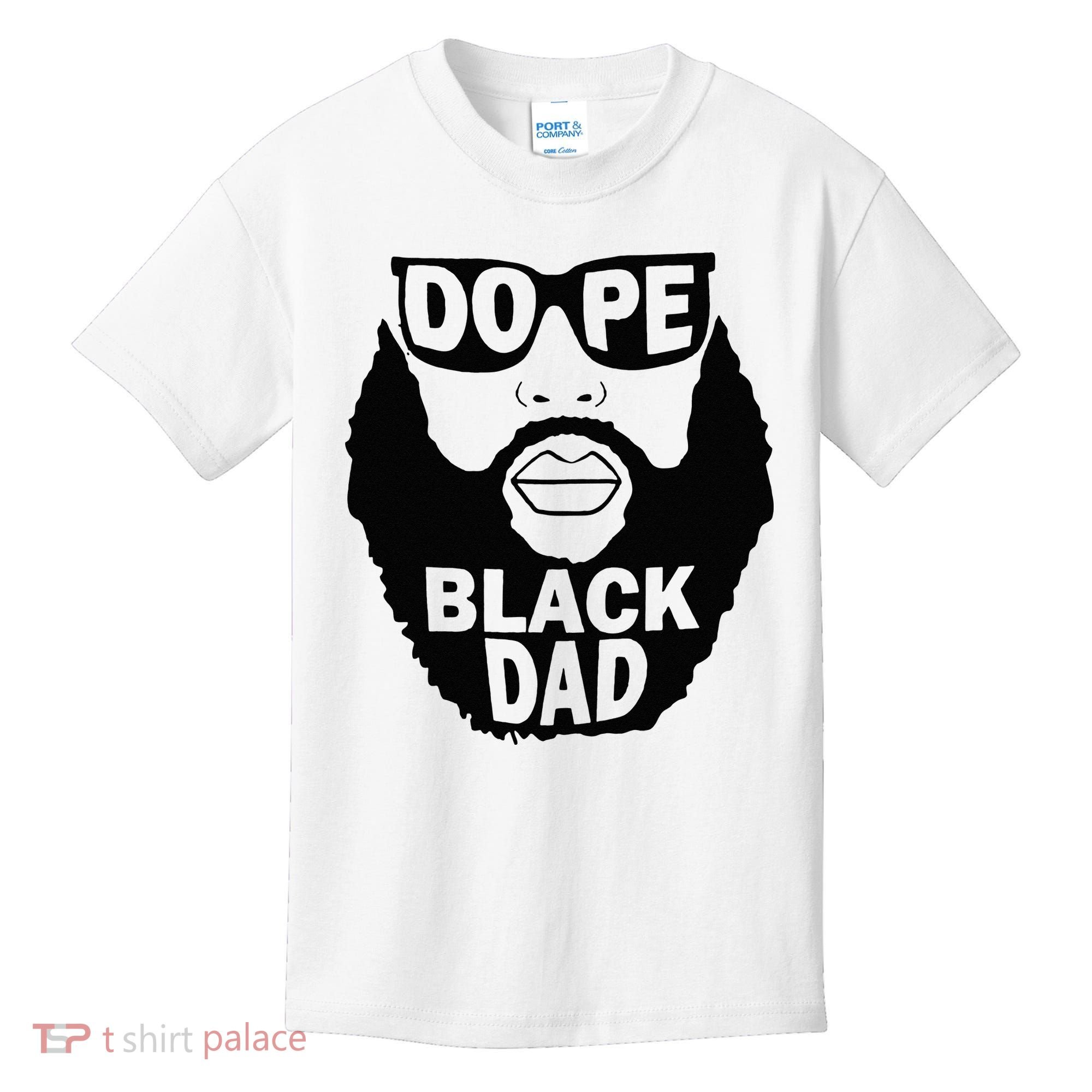 Dope Black Dad Gift Fathers Day Kids T-Shirt