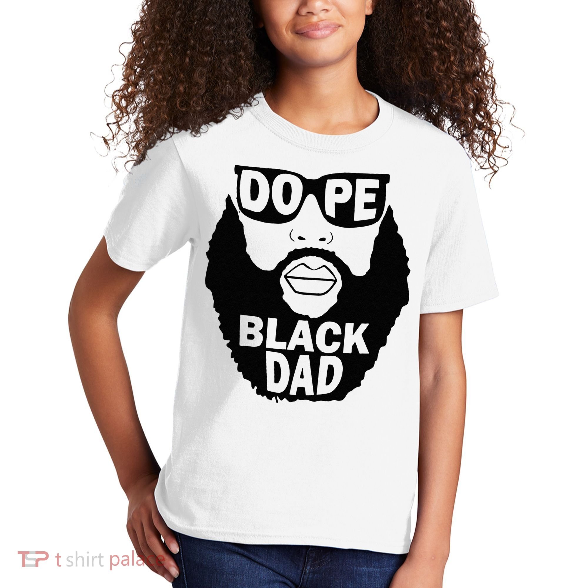 Dope Black Dad Gift Fathers Day Kids T-Shirt