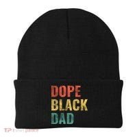 Dope Black Dad Funny Gift Beanie thumb 0