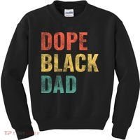 Dope Black Dad Funny Gift Kids Sweatshirt thumb 0