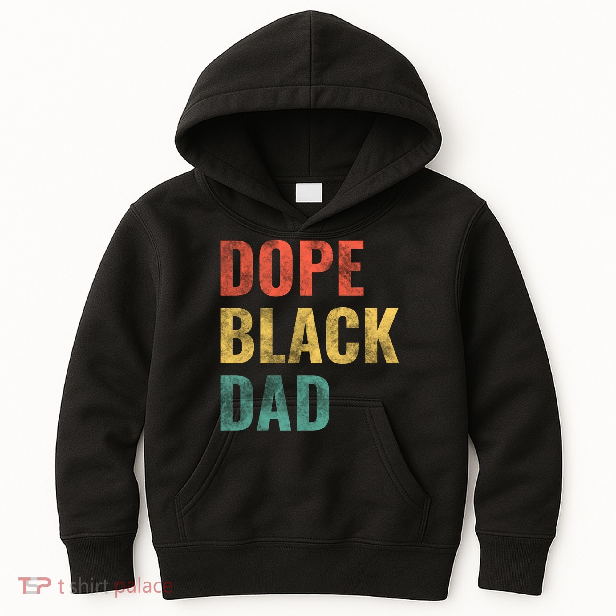 Dope Black Dad Funny Gift Kids Hoodie