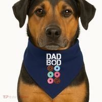 Dad Bod Donut Six Pack USA-Made Doggie Bandana thumb 1
