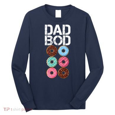 Dad Bod Donut Six Pack Long Sleeve Shirt