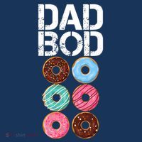 Dad Bod Donut Six Pack Button thumb 1