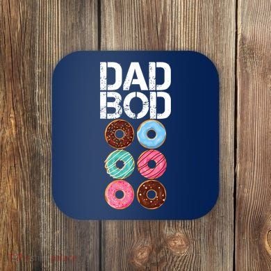 Dad Bod Donut Six Pack Coaster