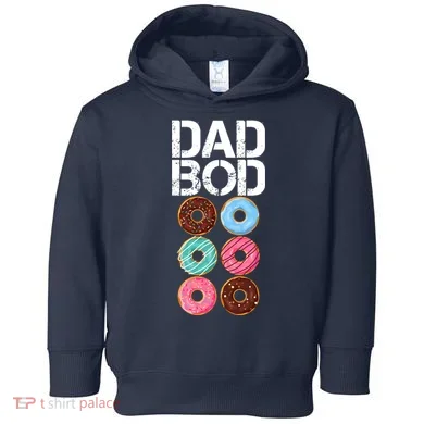 Dad Bod Donut Six Pack Toddler Hoodie