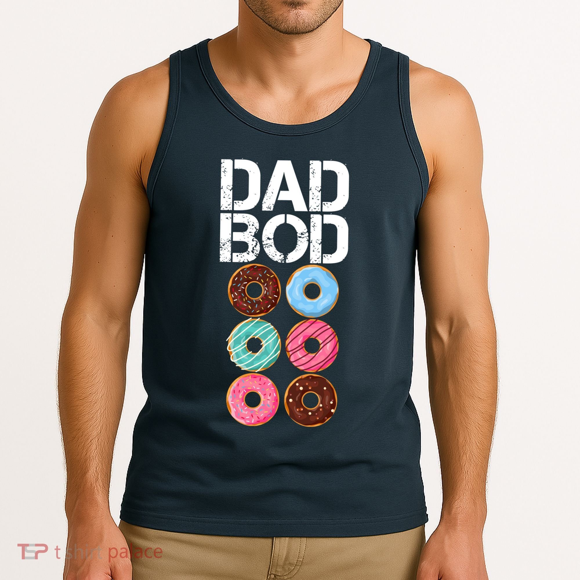 Dad Bod Donut Six Pack Tank Top