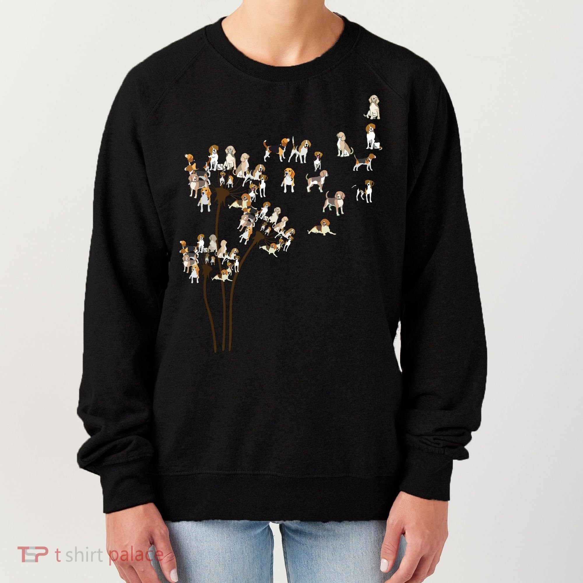 Dandelions Beagle Dog Women's Sweatshirt