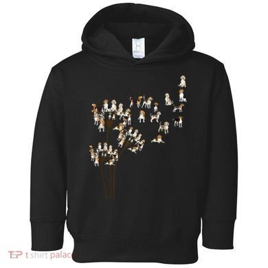 Dandelions Beagle Dog Toddler Hoodie