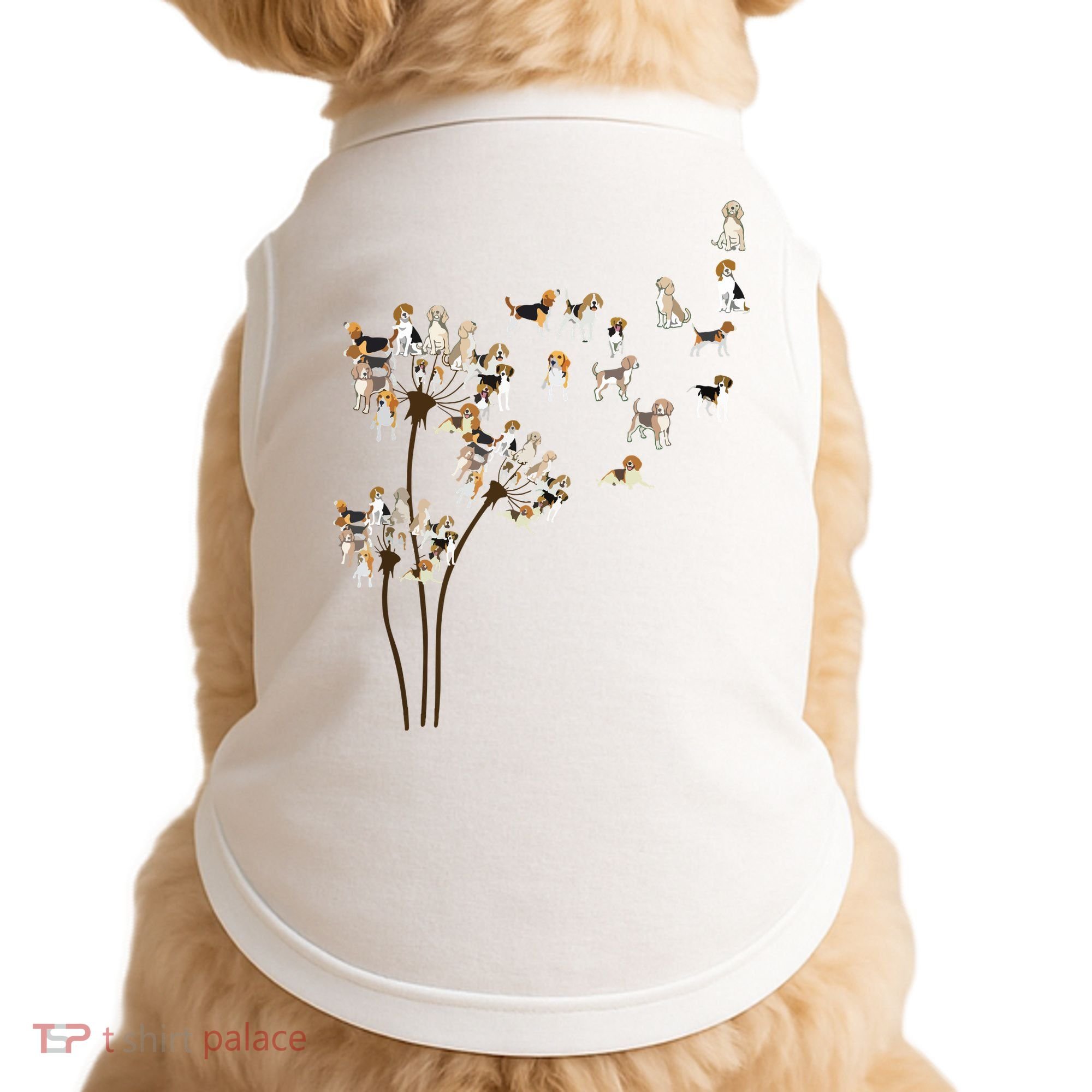 Dandelions Beagle Dog Doggie Tank