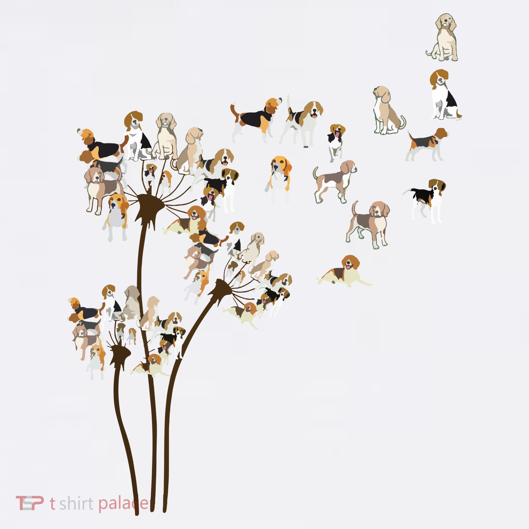 Dandelions Beagle Dog Doggie Tank
