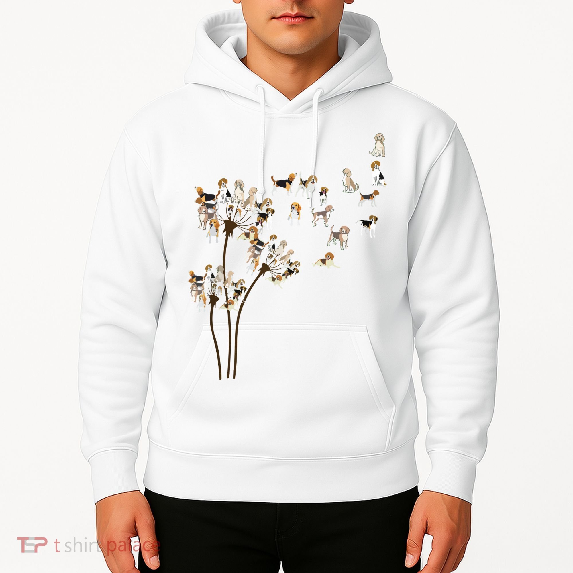 Dandelions Beagle Dog Hoodie