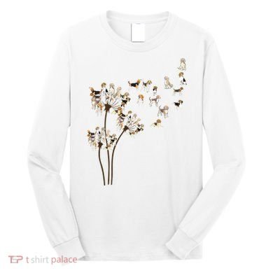 Dandelions Beagle Dog Long Sleeve Shirt