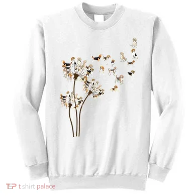 Dandelions Beagle Dog Sweatshirt