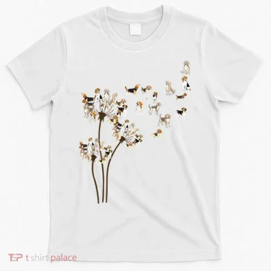 Dandelions Beagle Dog T-Shirt