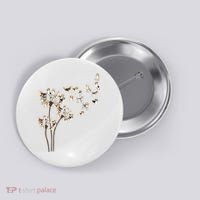 Dandelions Beagle Dog Button thumb 0