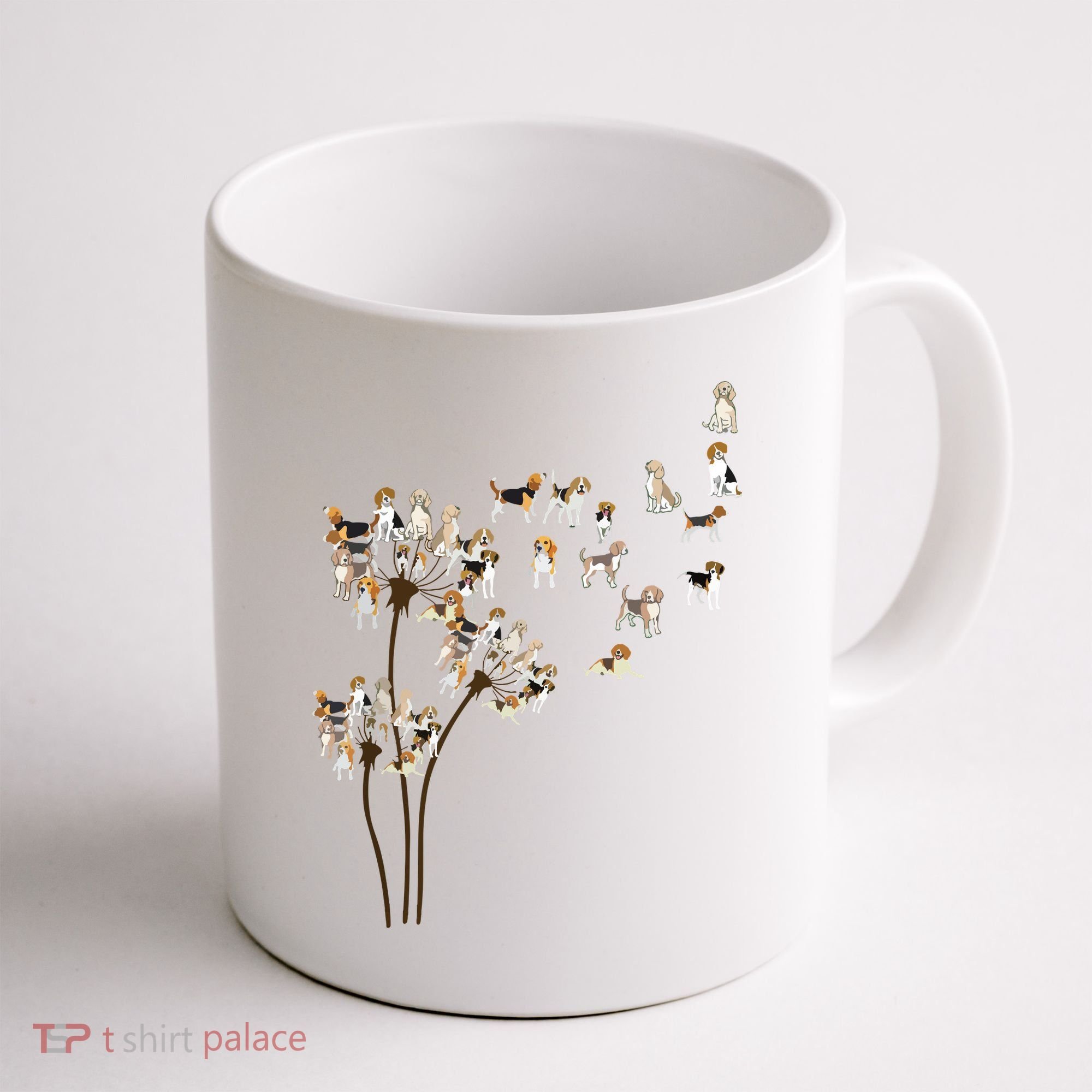 Dandelions Beagle Dog Coffee Mug