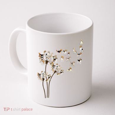 Dandelions Beagle Dog Coffee Mug