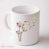 Dandelions Beagle Dog Coffee Mug thumb 0