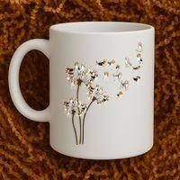 Dandelions Beagle Dog Coffee Mug thumb 2