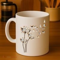 Dandelions Beagle Dog Coffee Mug thumb 4