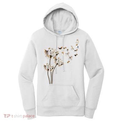 Dandelions Beagle Dog Women's Hoodie
