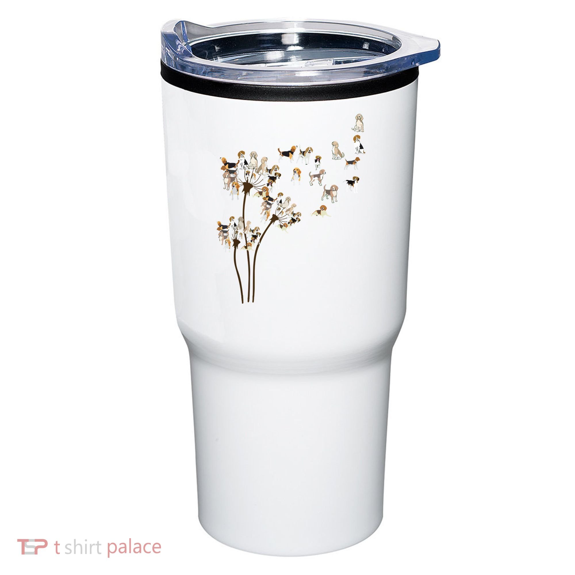 Dandelions Beagle Dog Tumbler
