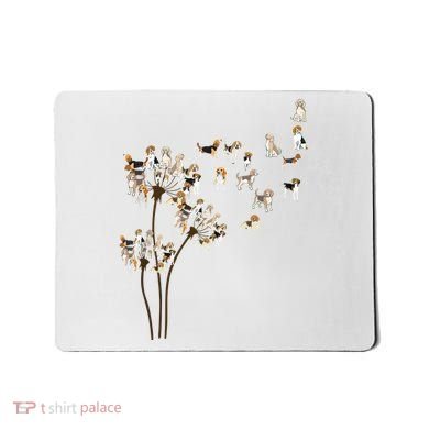 Dandelions Beagle Dog Mousepad
